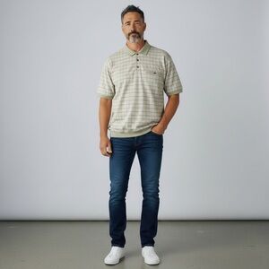 Safe Harbor Men’s XL Polo Shirt‎ Sage Green Knit Short Sleeve Casual Golf Top